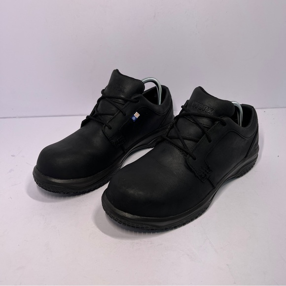 WORX by Red Wing Size 9.5WW ZINK OXFORD Black New Men's Composite Toe Work Shoes - Picture 1 of 13